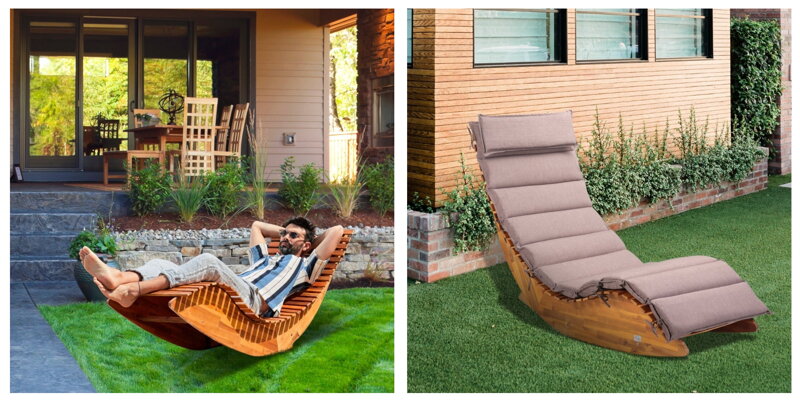 Húpacie záhradné lehátko Húpacie záhradné lehátko