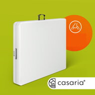 Bufetový stôl  KAMIL sklápateľný, 76x183x74cm, biela