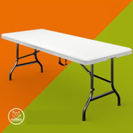 Bufetový stôl  KAMIL sklápateľný, 76x183x74cm, biela