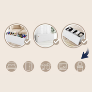 Taburet s úložným priestorom BELLA, 115x40x40cm, biela