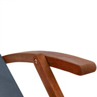 Záhradné lehátko SIENA, 65x87x102cm, antracitová