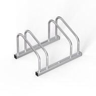 Stojan na 2 bicykle BIKE, 50x32x27cm, strieborná