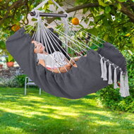 Závesné kreslo MANDY 170x100x150 cm, tmavosivé