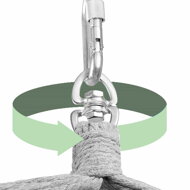 Závesné kreslo MANDY 170x100x150 cm, tmavosivé