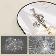 Zaoblené zrkadlo UMBRA, 160x50cm, čierna