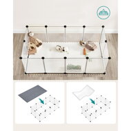 Ohrádka pre malé zvieratá z priehľadného plastu