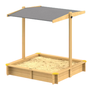 Pieskovisko so strieškou SANDY, smrekové drevo, 120x120x120cm