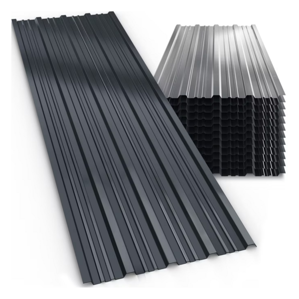 Trapézový plech ARON, súprava 12 ks, 129×46cm, antracitová