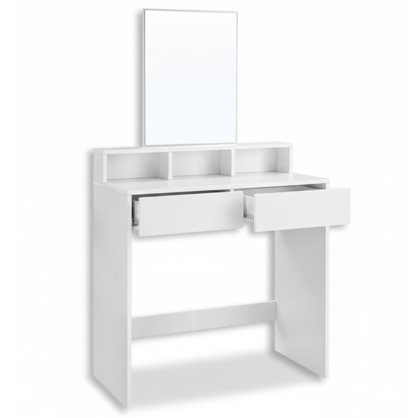 Toaletný stolík VANESA, 80x40x140cm, biela